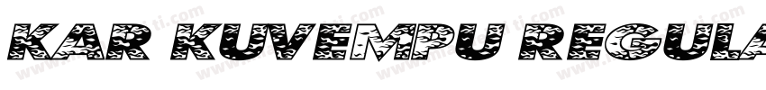 Kar Kuvempu Regular字体转换
